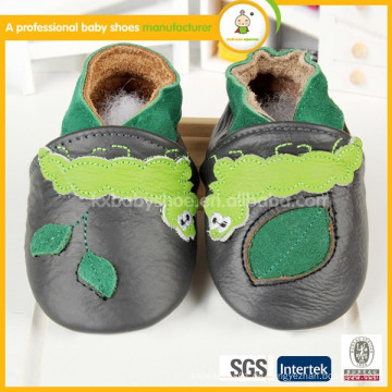 Großhandel italienischen weichen Sohle Schaffell Leder Mode Baby Schuhe